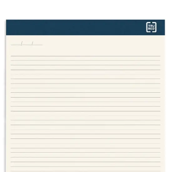 MyOfficeInnovations Notepads 8.5 x 11.75 Wide Ruled Ivory 50 Sheets/Pad 12 Pads/Pack MYO24419928 image {5}
