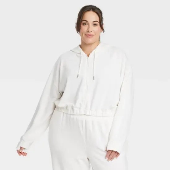 Women's Waffle Full Zip Hoodie - All in Motion&trade; image {6}