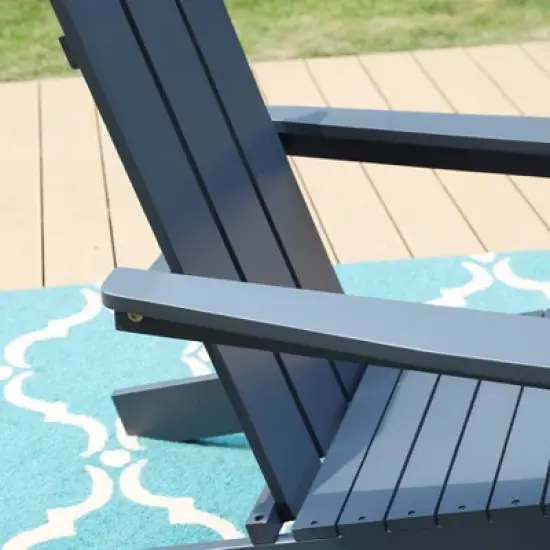 Outdoor Poplar Wood Adirondack Chair - Captiva Designs image {6}
