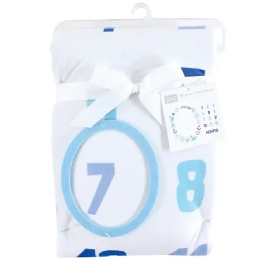 Hudson Baby Infant Boy Plush Holiday and Milestone Blanket, Ahoy Nautical, One Size image {1}