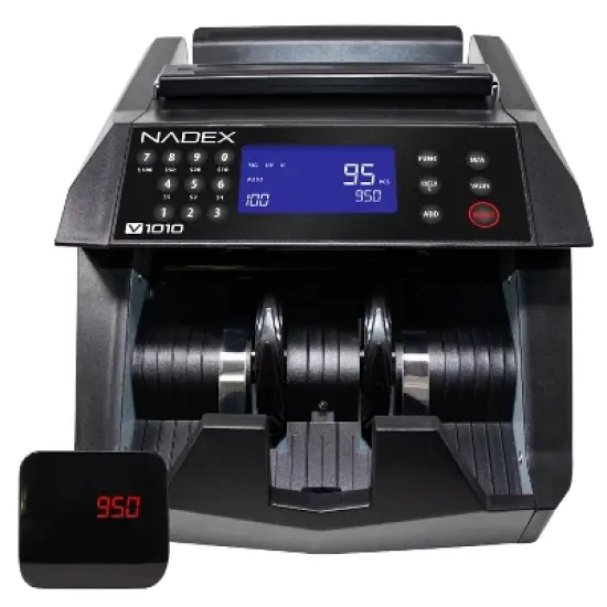 Nadex Coins&trade; V1010 Bill-Counting Machine in Gray image {8}