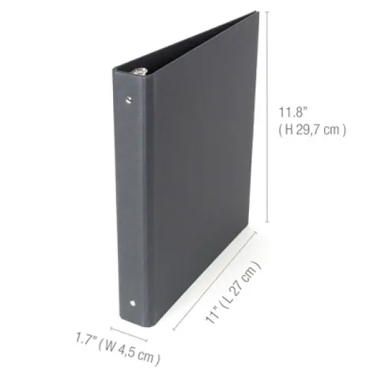 Bigso Ringo Fiberboard 3-Ring Binder Organizer | 1-Inch Binder for Papers, School & Office Use image {1}