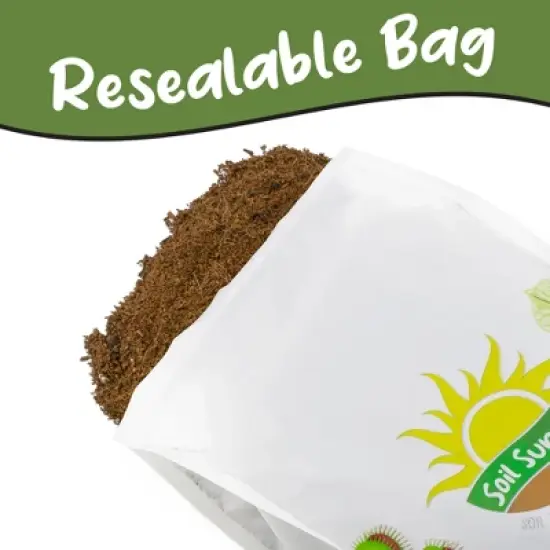 Soil Sunrise Terrarium Potting Soil Mix, w/ Blended Filtering Charcoal for Terrariums image {7}