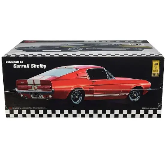 Skill 2 Model Kit 1967 Ford Mustang Shelby GT350 White 1/25 Scale Model by AMT image {2}