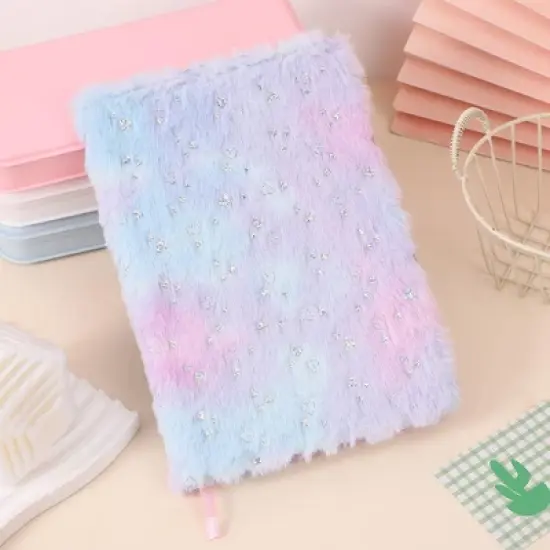 Love Plush Notebook A5 80 Pages Diary  for Study and Office, Suitable for Giving Girls gifts, Cute Princess Style Gift Back to School Season image {3}