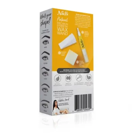 Nad's Natural Precision Eyebrow Wand Waxing Kit - 12ct image {3}