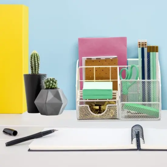 Sorbus Desk Organizer - White image {3}