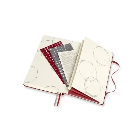 Moleskine Guided Journal 5.12"x8.25" Wine: Undated Hard Cover Notebook, Adult Stationery, 400 Pages, Elastic Closure image {6}