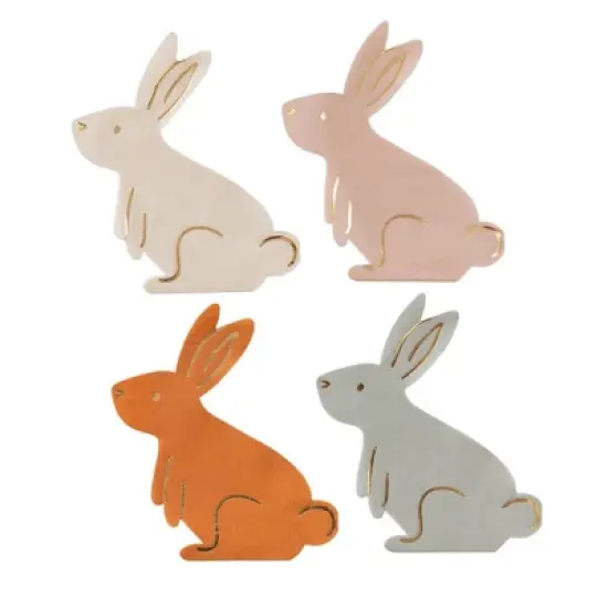 Daydream Society - Bunny Napkins - Pack of 16 Paper Napkins, 4 of Each Style image {5}
