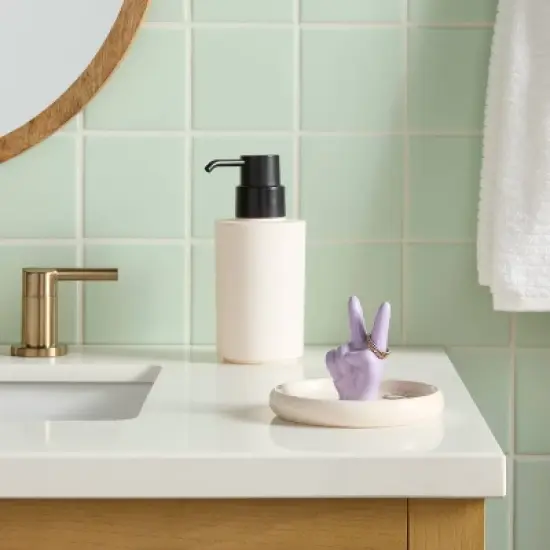 Ceramic Ring Tray Peace Sign - Room Essentials&trade; image {1}