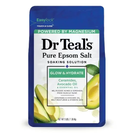 Dr Teal's Glow & Hydrate & Essential Oils Pure Epsom Salt Soaking Solution - 3lbs image {6}
