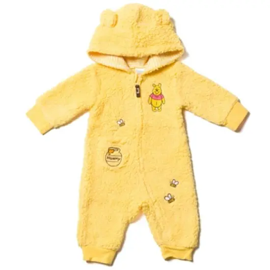 Disney Winnie the Pooh Baby Zip Up Costume Coverall Newborn to Infant  image {9}