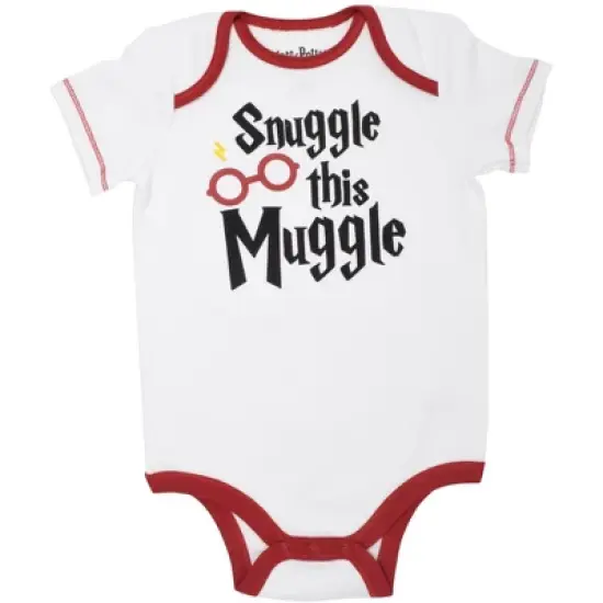 Harry Potter Baby Bodysuit Pants and Hat 3 Piece Outfit Set Newborn to Infant image {4}