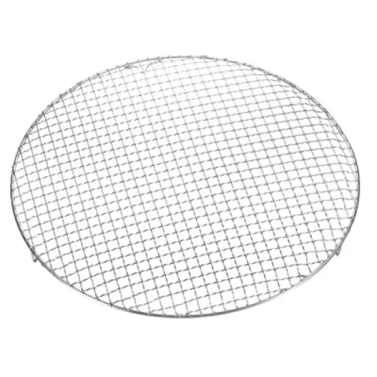 Unique Bargains Stainless Steel Round Cross Wire Barbecue Grill with Legs image {17}