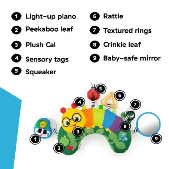 Baby Einstein Cal-a-Pillow Tummy Time Activity Pillow image {15}