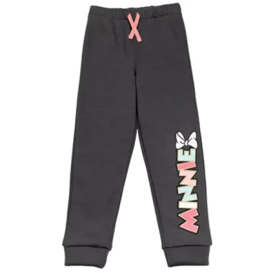 Disney Minnie Mouse Fleece Pullover Sweatshirt Pants Set Gray image {2}