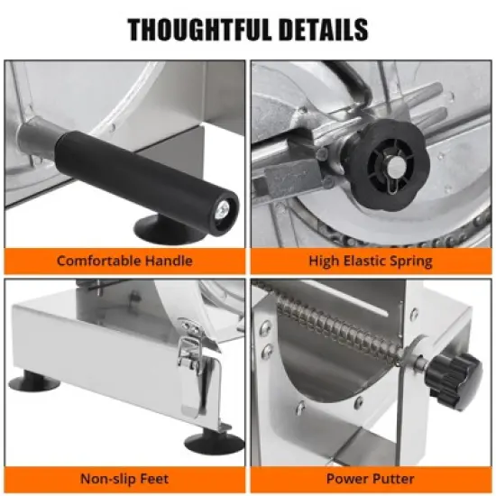 Commercial Vegetable Slicer Manual Potato Tomato Slicing Machine Onion Slicer Stainless Steel Vegetable Cutter Fruit Slicer image {4}