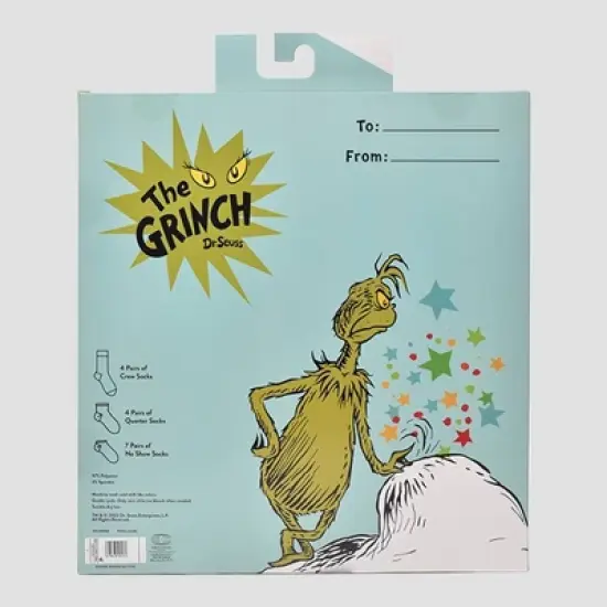 Kids' The Grinch 15 Days of Socks Advent Calendar - Green image {4}