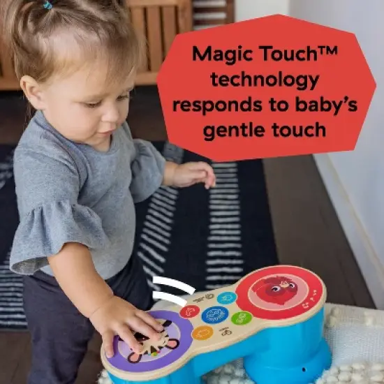Baby Einstein Upbeat Tunes Magic Touch Wooden Drum Musical Toy image {3}
