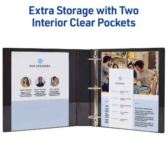 Avery Durable View 1.5" Binder, White Binder (17022) image {5}