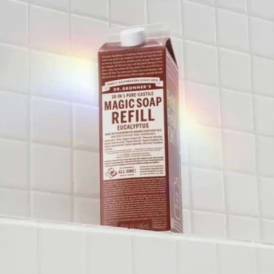 Dr. Bronner's Pure Castile Liquid Soap Bodywash Refill Carton - Eucalyptus - 32 fl oz image {3}