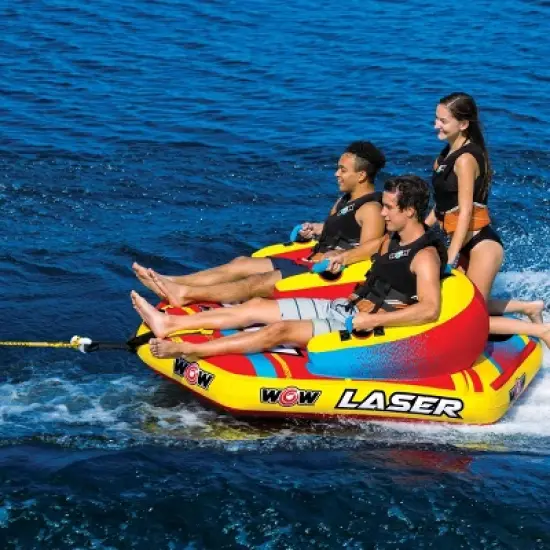 WOW Laser 3-Person Sitting or Kneeling Towable image {4}