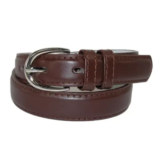 CTM Kid's Leather 1 inch Basic Dress Belt (Pack of 2) image {8}