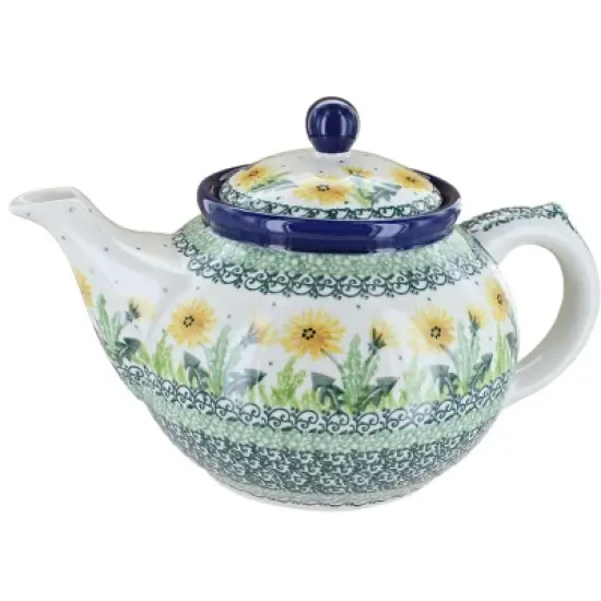 Blue Rose Polish Pottery 60 Ceramika Artystyczna Medium Teapot image {4}