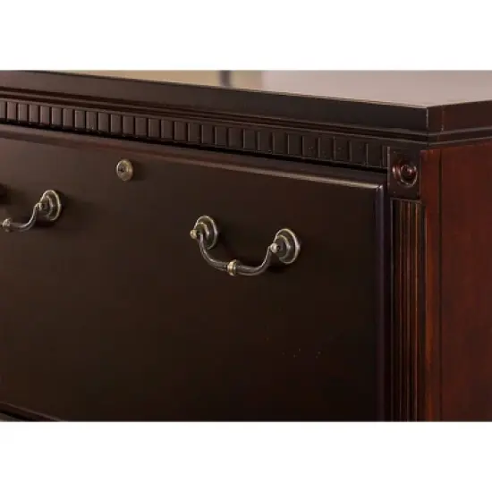 53.25" Huntington Club Four Drawer File Cabinet Cherry - Martin Furniture image {3}