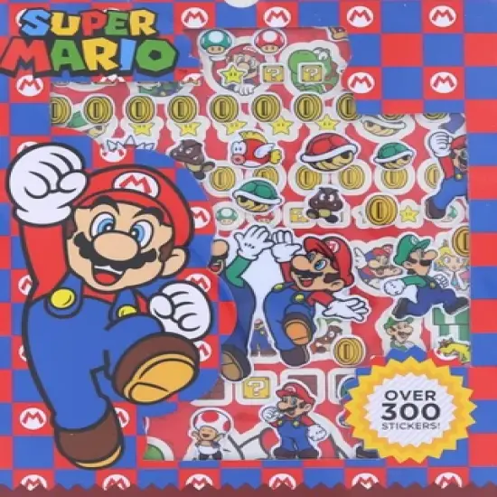 Innovative Designs Super Mario Sticker Book  | 4 Sheets | Over 300 Stickers image {2}