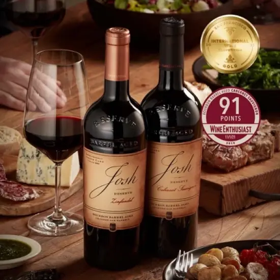 Josh Bourbon Barrel-Aged Cabernet Sauvignon Red Wine - 750ml Bottle image {3}