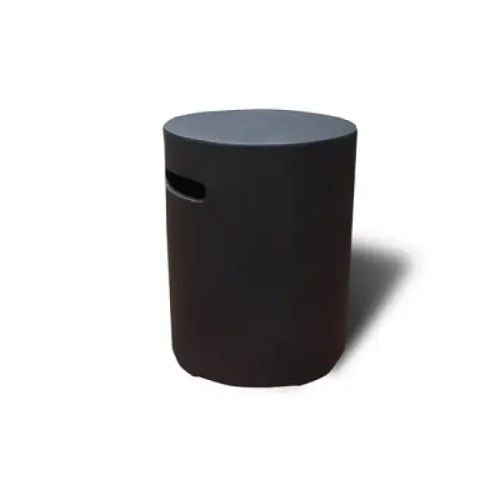 Elementi 20" Propane Tank Cover Concrete Hideaway Table for 20 lb Tank &ndash; Black image {8}