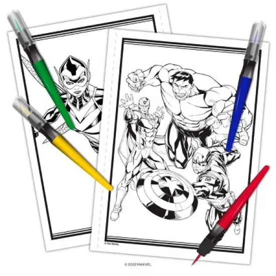 Spider-Man Avengers Paintbrush Marker Activity Book image {2}