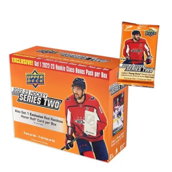 2022-23 Upper Deck NHL Series 2 Hockey Trading Card Mega Box image {1}