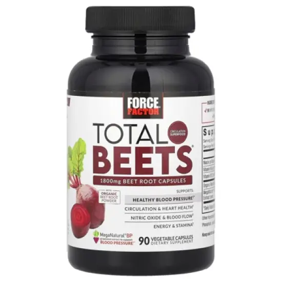 Force Factor Total Beets&reg;, 90 Vegetable Capsules image {4}