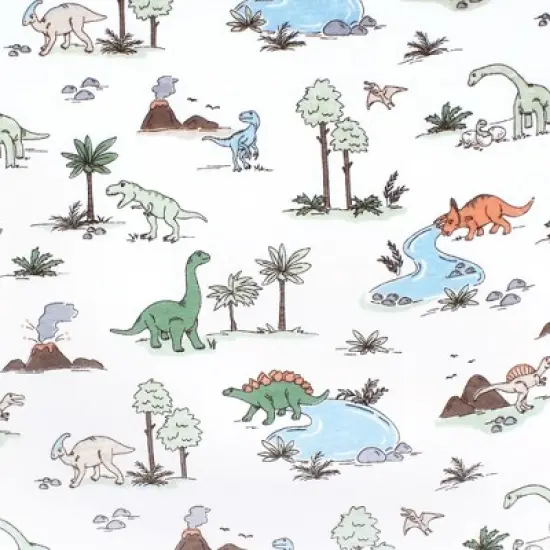 Hudson Baby Infant Boy Changing Pad Cover, Dinosaur Adventures, One Size image {1}