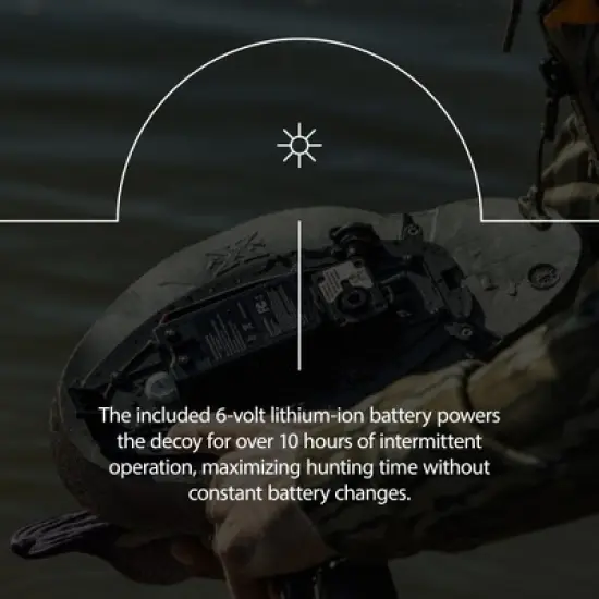 Avian X Power Swimmer Gadwall Drake Motion Duck Decoy, 10+ Hour Battery, Non-Fouling Motor Design, & Stabilized Foam-Filled Body for Waterfowl Hunting image {3}