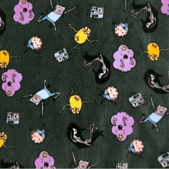 Men's Adventure Time Fleece Jacket - Dark Green image {3}