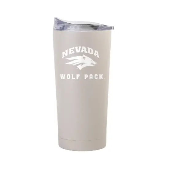 NCAA Nevada Wolf Pack Sand Powder Coat Tumbler - 20oz: Insulated Stainless Steel Drinkware image {3}