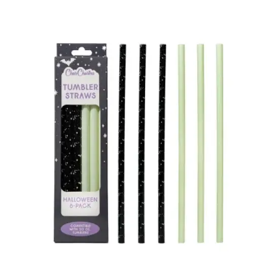 CharCharms 6pk 20oz Water Bottle Straws Pattern image {3}