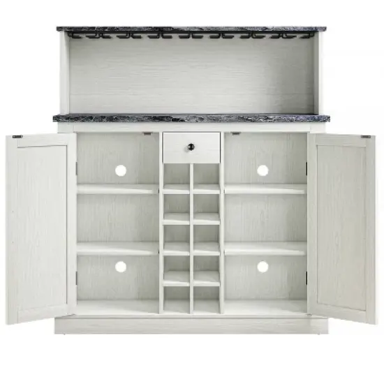 47" Wood Granite Pattern Cabinet - Festivo image {9}