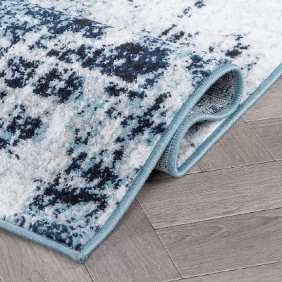 World Rug Gallery Modern Abstract Reflections Area Rug:  Stain & Fade-Resistant,  Low Pile,  Indoor Use image {4}