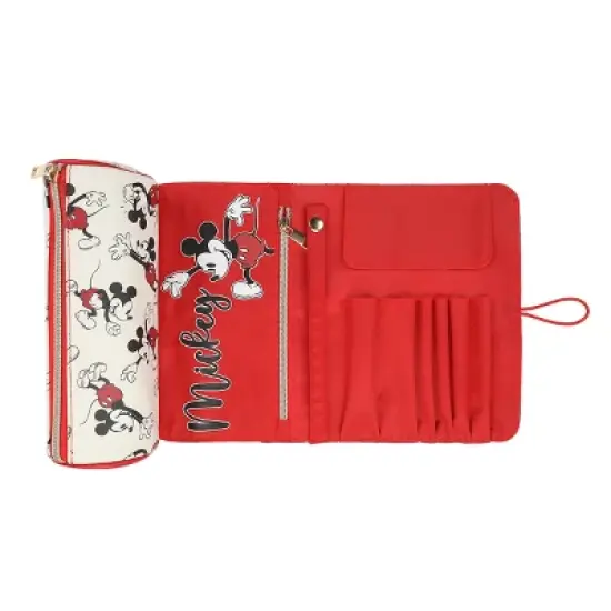 Disney Mickey Mouse Roll-Top Hanging Toiletry Makeup Bag image {4}