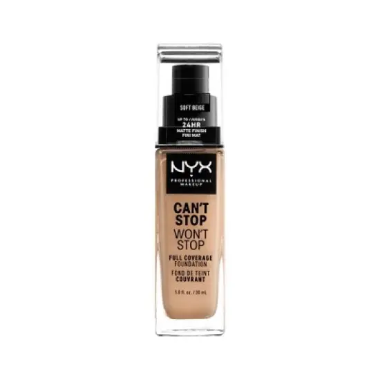 NYX Professional Makeup Can't Stop Won't Stop 24Hr Full Coverage Matte Finish Foundation - 1 fl oz image {14}