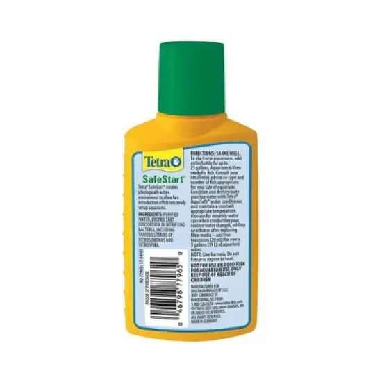 Tetra SafeStart Cycles Water in Newly Set Up Aquariums Water Conditioner - 3.38 fl oz image {1}