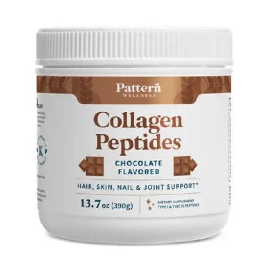 Pattern Wellness Collagen Peptides Powder - Chocolate Flavor (13.7 ounces) image {7}
