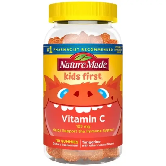 Nature Made Kids First Vitamin C Gummies for Immune Support - Tangerine - 110ct image {8}
