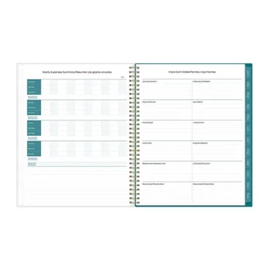 Blue Sky 2024 Spanish Planner 8.5"x11" Weekly/Monthly Alohi image {7}