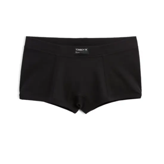 TomboyX Boy Short Underwear, Organic Cotton Rib Stretch Comfort Boxer Briefs image {2}