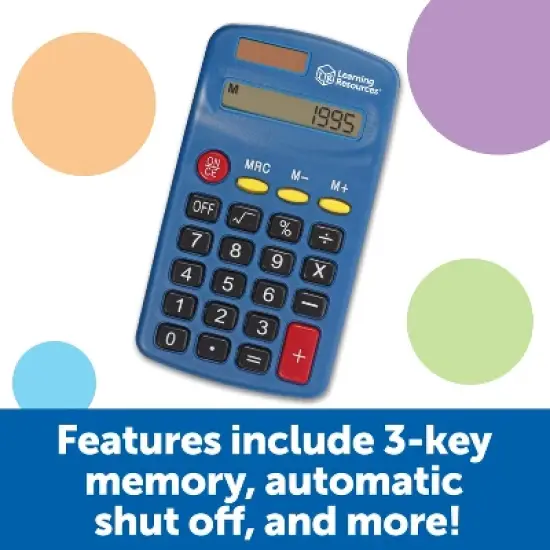 Learning Resources Primary Calculator, Set of 10, Ages 3+ image {2}